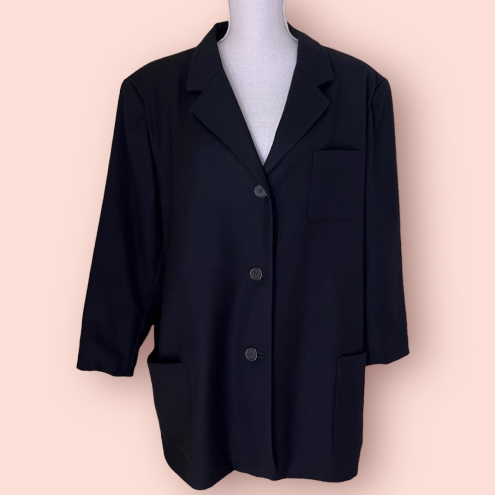 Sandro Black Wool Blazer 22W